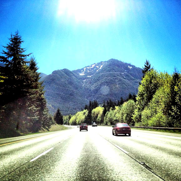 Driving to Leavenworth for lunch One Mile at a Time