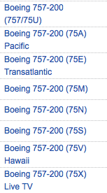 Delta-757-Subfleet
