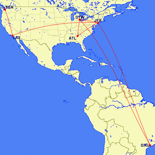 Brazil-Mileage-Run-Map