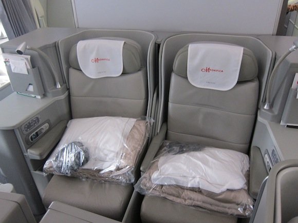 Business class seats 5E and 5G