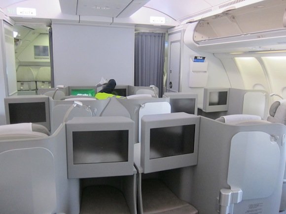 Business class cabin facing front