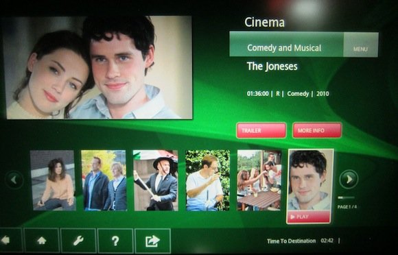 Movie The Joneses on entertainment system