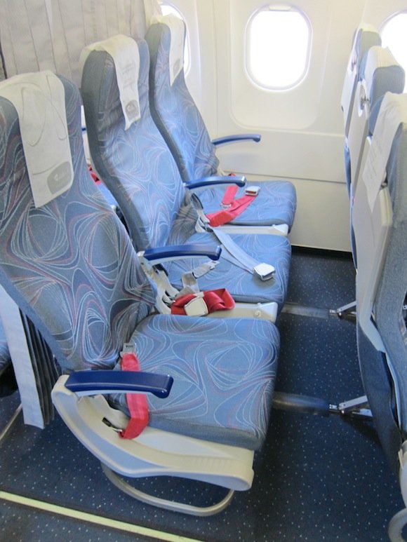 Czech Airlines business class seats from side