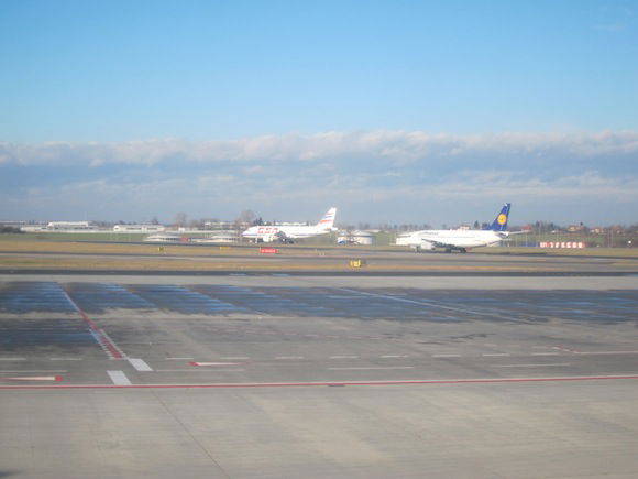 Taxiway at Prague airport