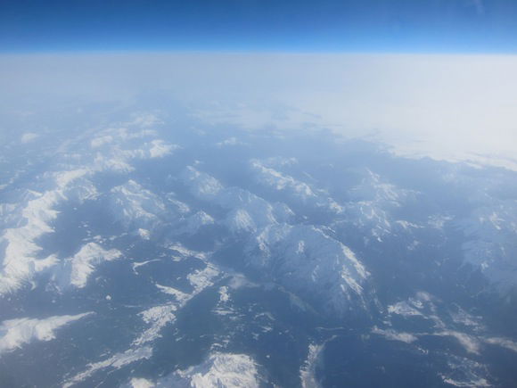 Stunning view over the Alps