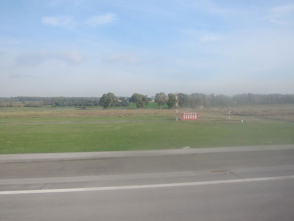 View upon landing in Rome