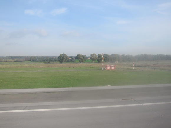 View upon landing in Rome