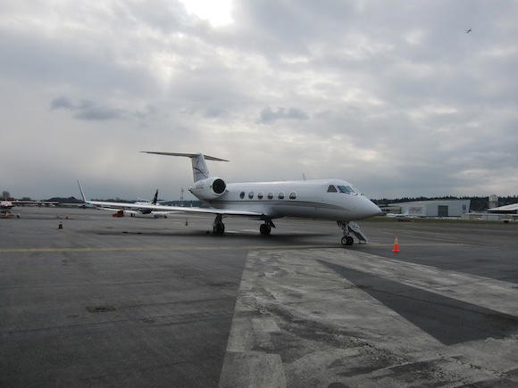 Gulfstream IV flying me to San Diego