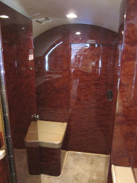 View from outside door of lavatory