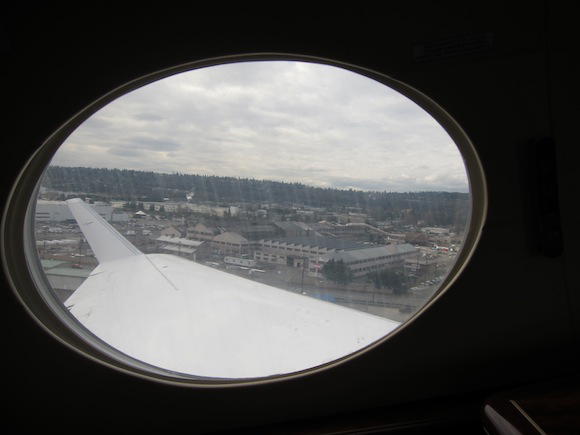 Gulfstream IV after takeoff