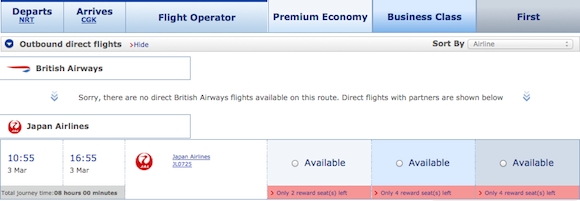 JAL-Availability