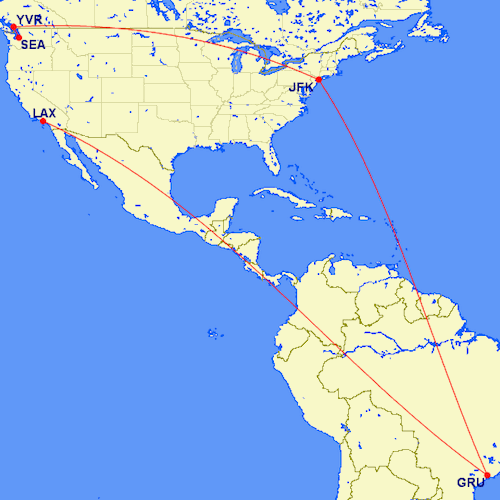 South-America-Routing-Map
