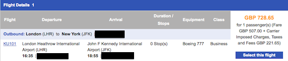 Kuwait-Airways-Fare