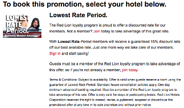 Red Lion Eliminates Points Earnings For R&R Club Members