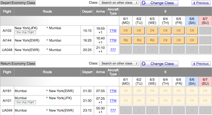 Air-India-Award-Availabiliy-10