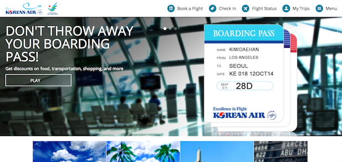 Korean-Air-Website