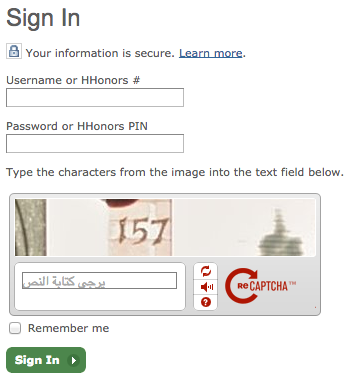 Hilton-HHonors-CAPTCHA