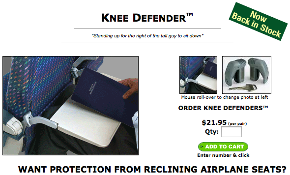 Not Just The Knee Defender: Travel Gadgets That Promise Comfort In