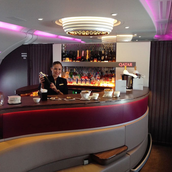 british airways a380 first class bar