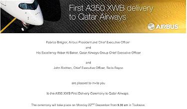 Hello From The Qatar Airways A350 Delivery Ceremony