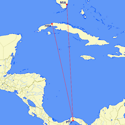 Miami-PanamaCity-Havana
