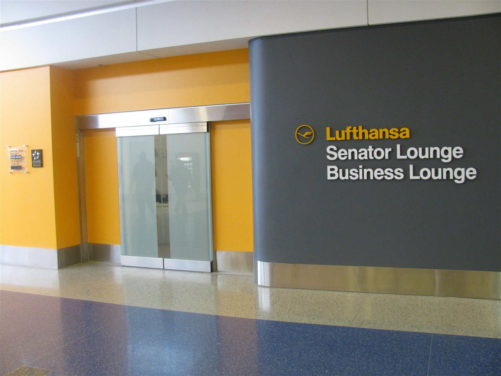 Entry to the lounge