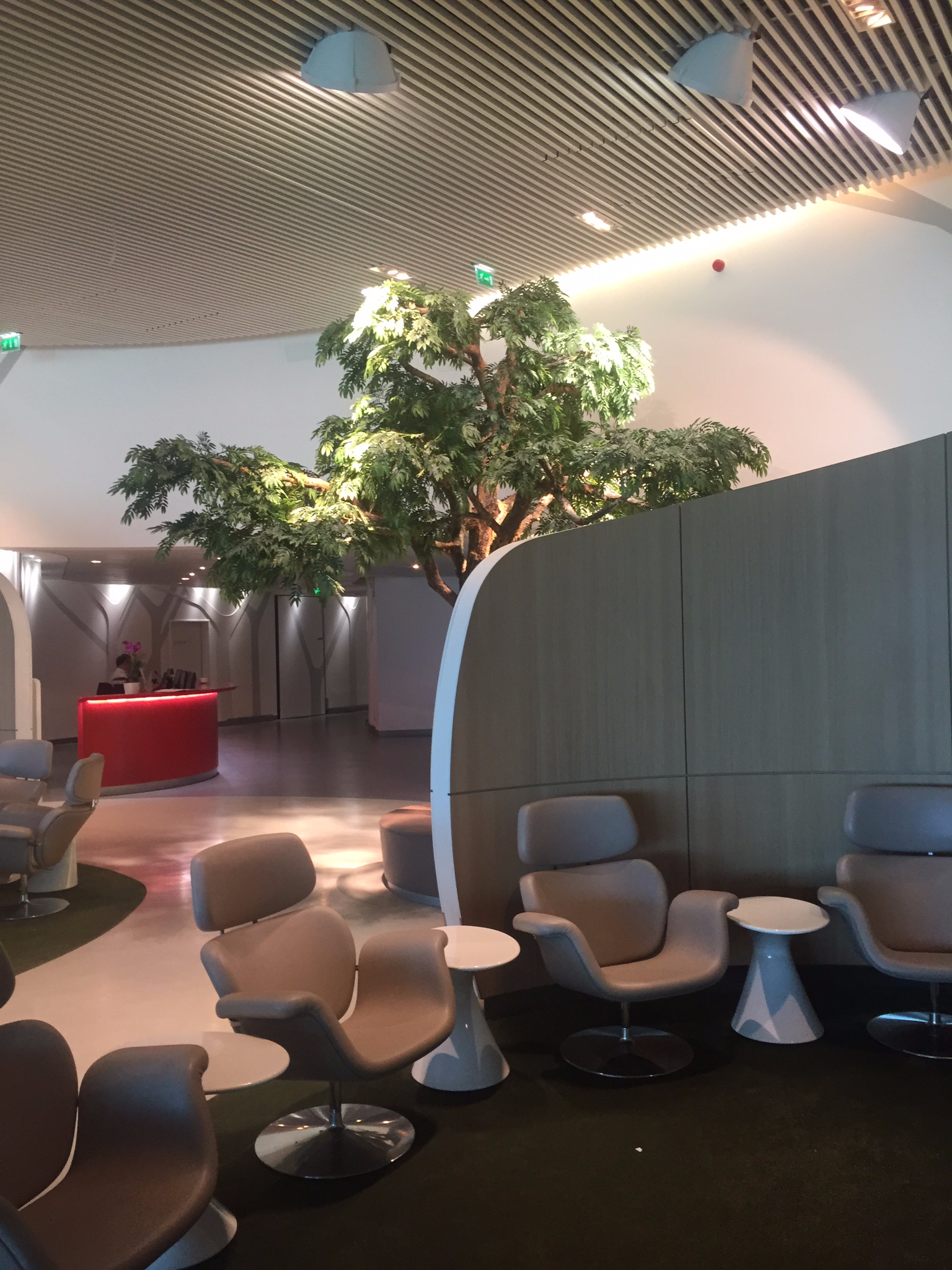 Air France business class lounge seating