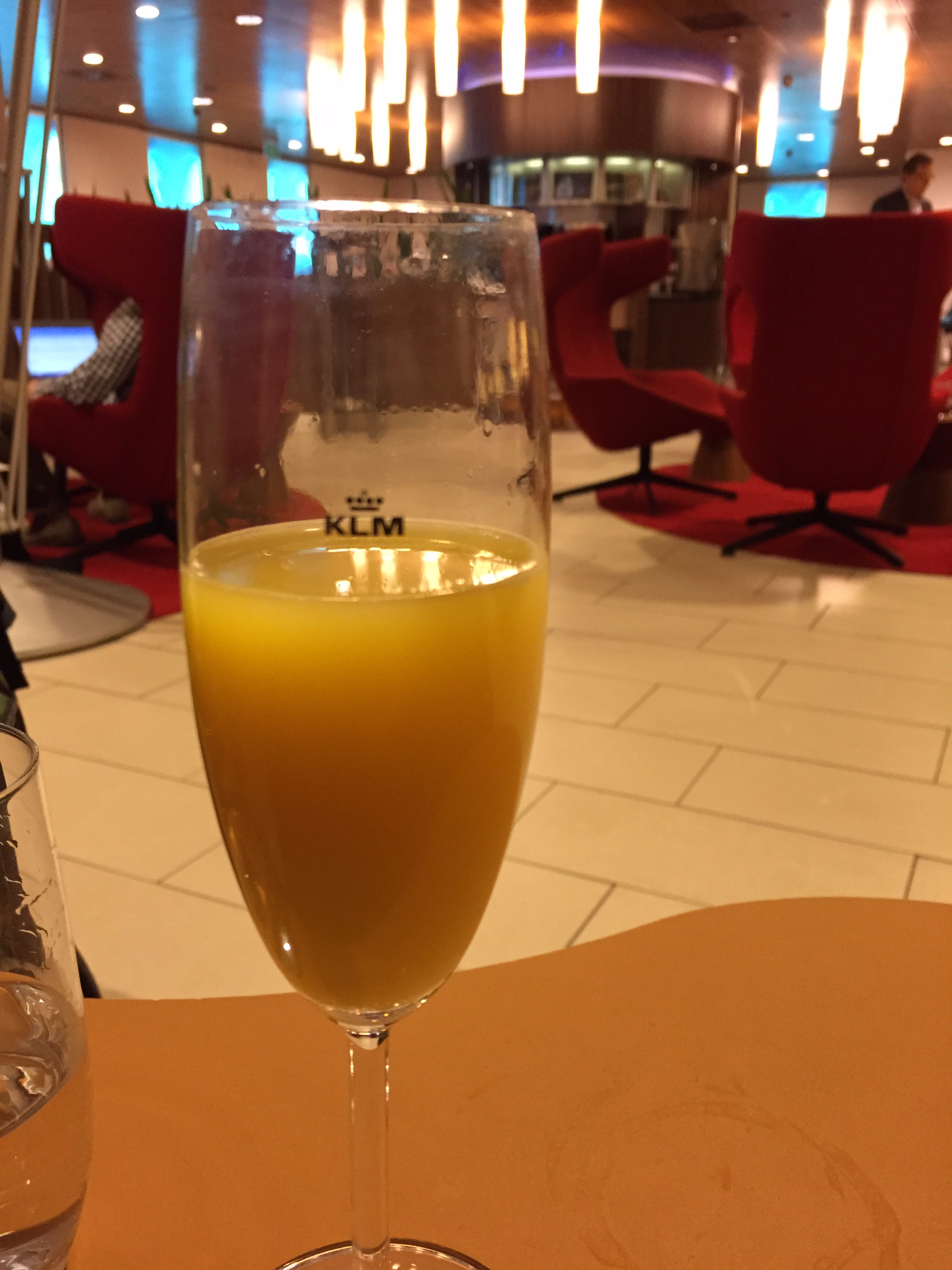 A mimosa at the Crown Lounge