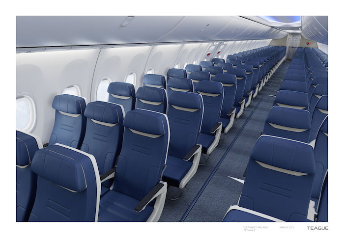 Southwest Airlines’ new aircraft seat