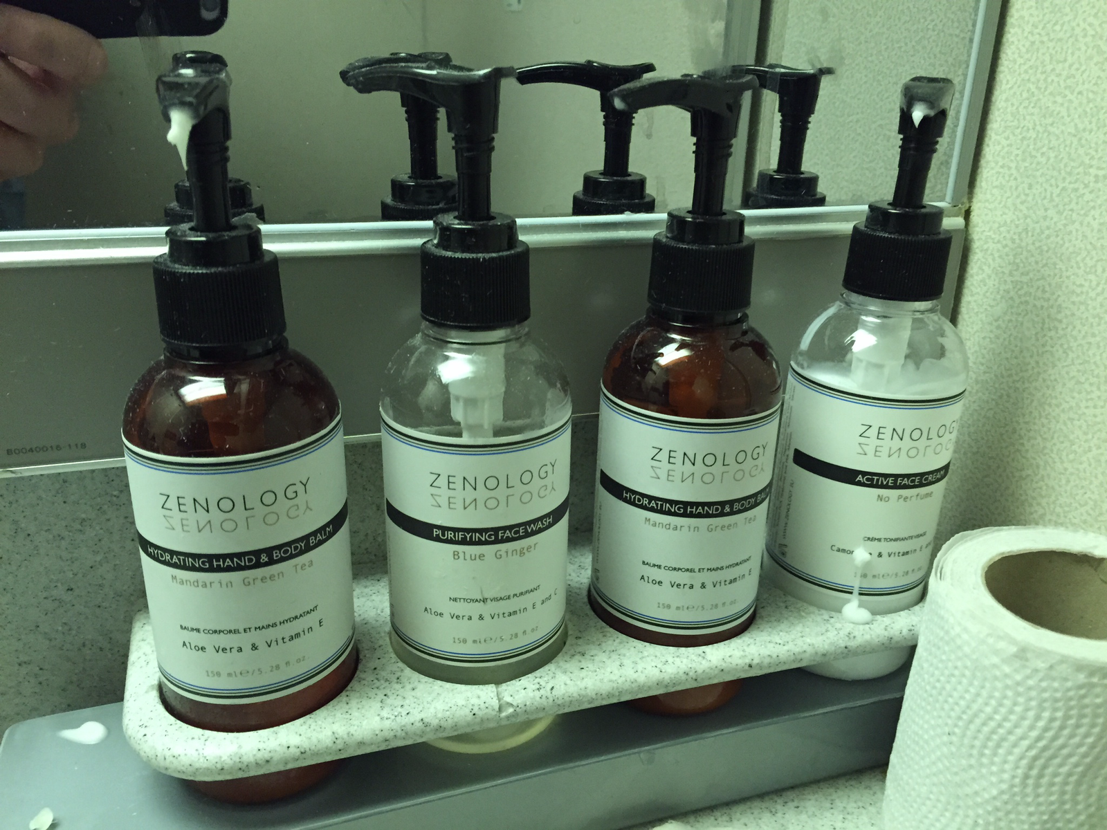 Zenology-branded lavatory amenities