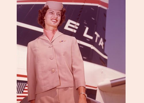 Delta's Edith Head-designed uniform from the early 1960's