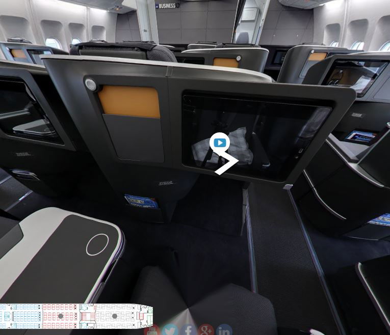 "Sitting" in the new SAS business class seat