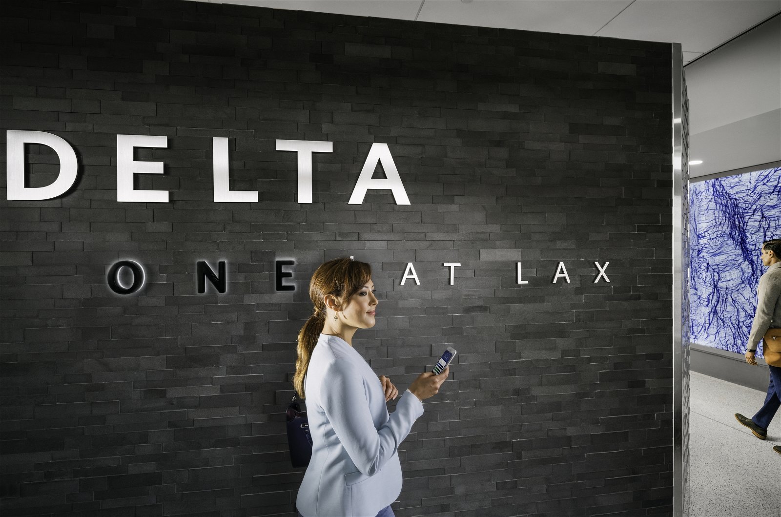Delta One at LAX Lounge entrance