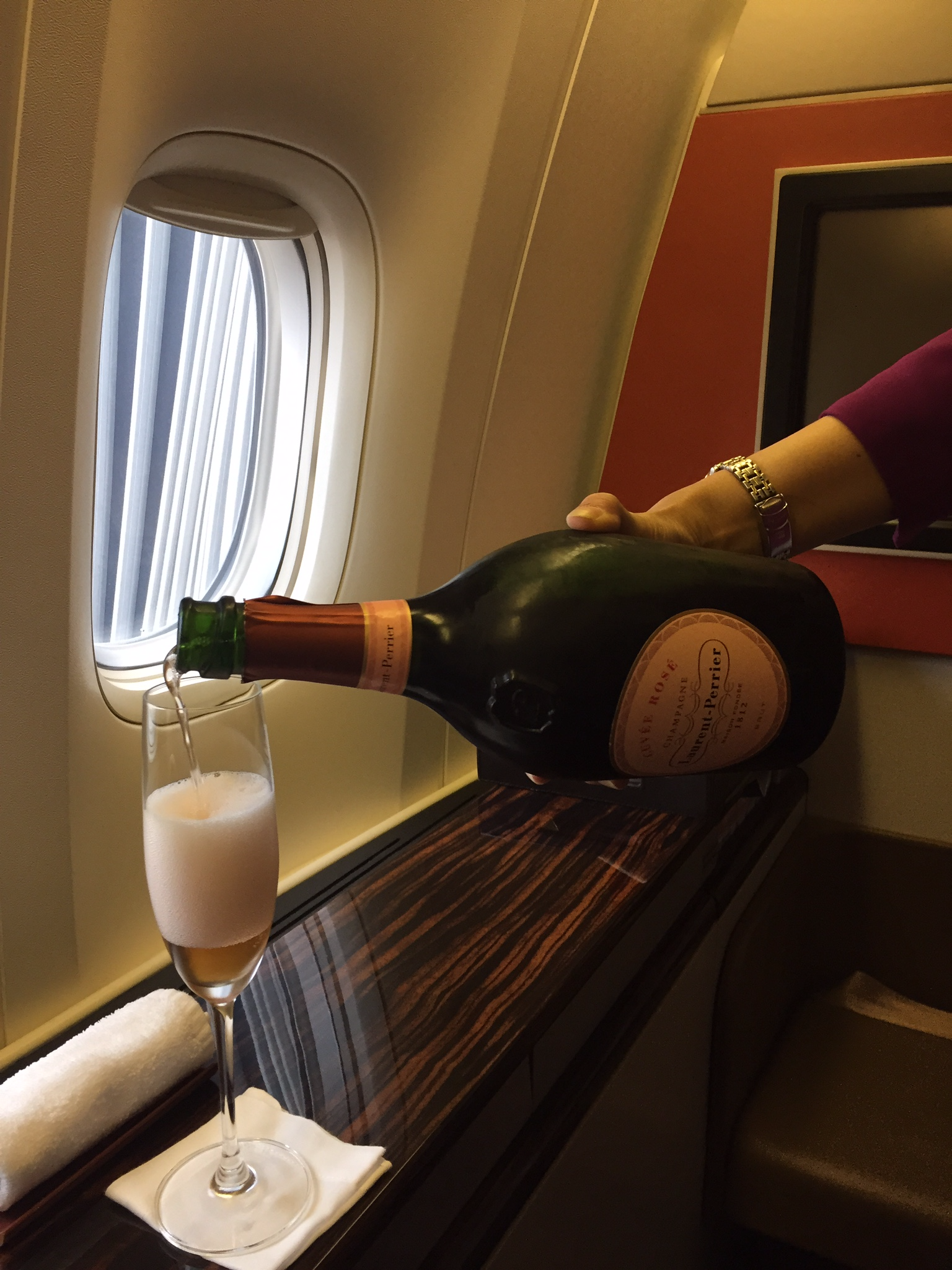 Laurent-Perrier rosÃ© champagne on Garuda