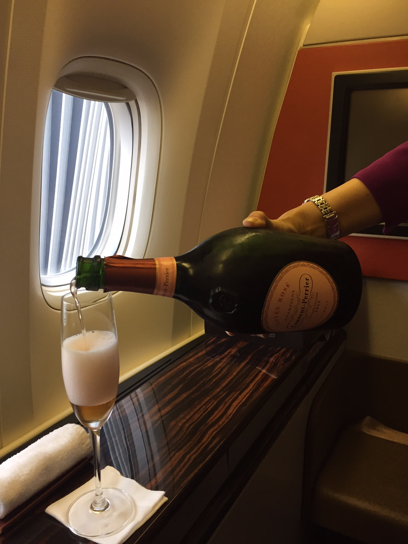 Laurent-Perrier ros&Atilde;&copy; champagne on Garuda
