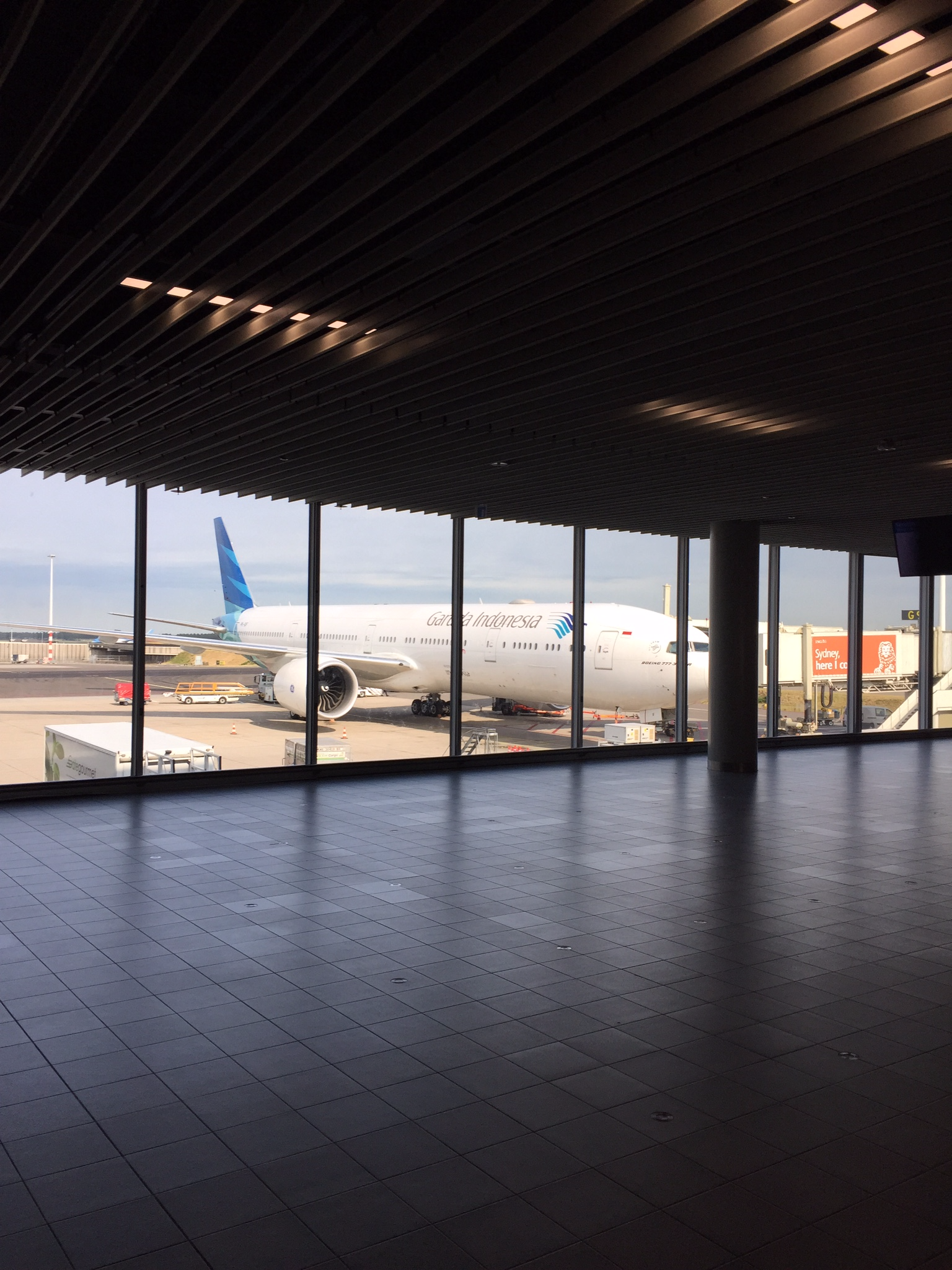 Garuda 777 from the gate area