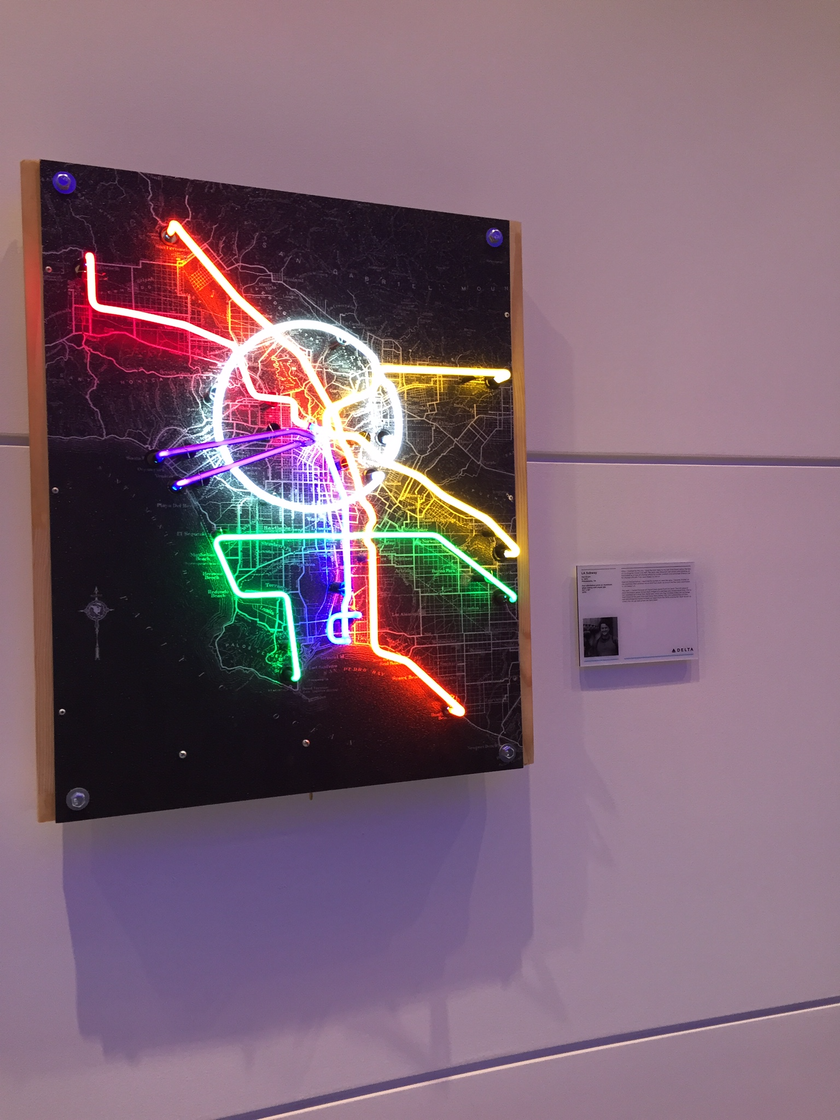 Art at the Delta Sky Club LAX