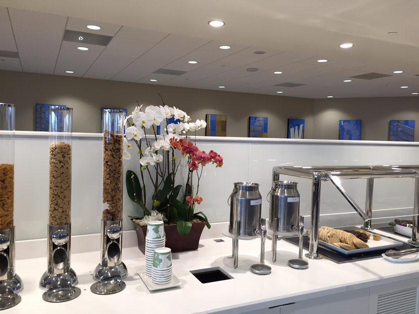 Delta Sky Club food bar