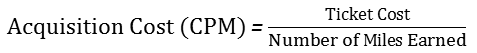 acquisition cost equation