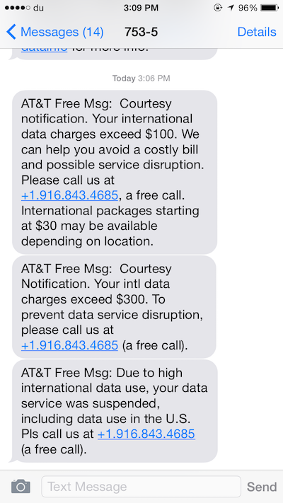 att mobile international travel