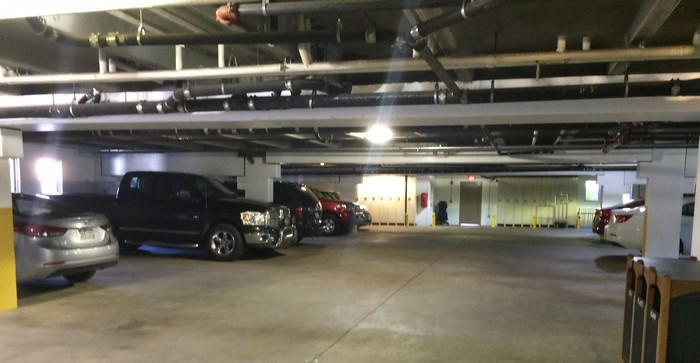 Free covered parking