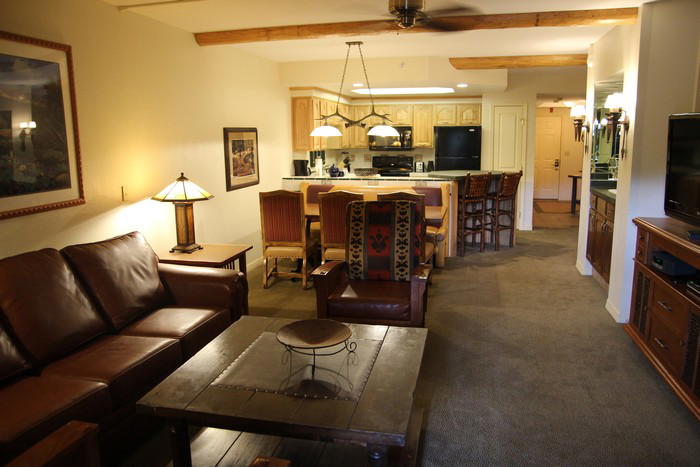 The main living area with a mostly open floor plan