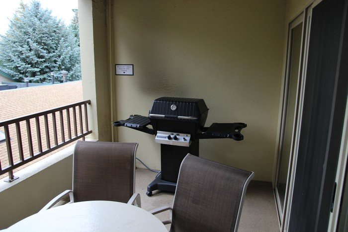 Patio with propane grill