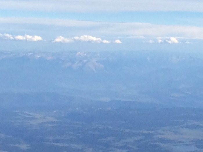 Mount Sneffles, a Colorado 14,000 foot peak, might be in the distance