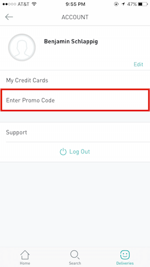 Postmate first cheap time user code