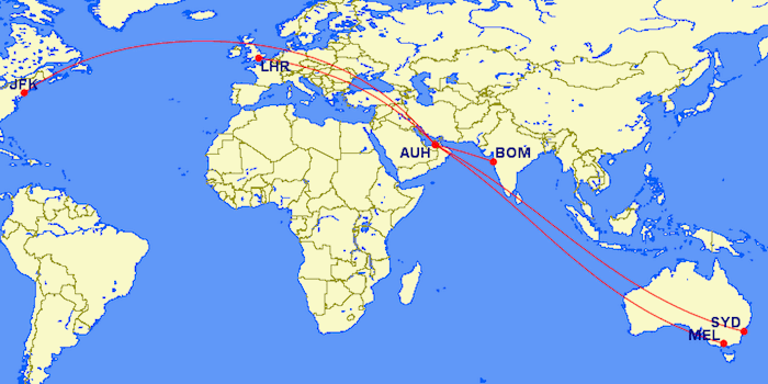 Etihad-A380-Destinations