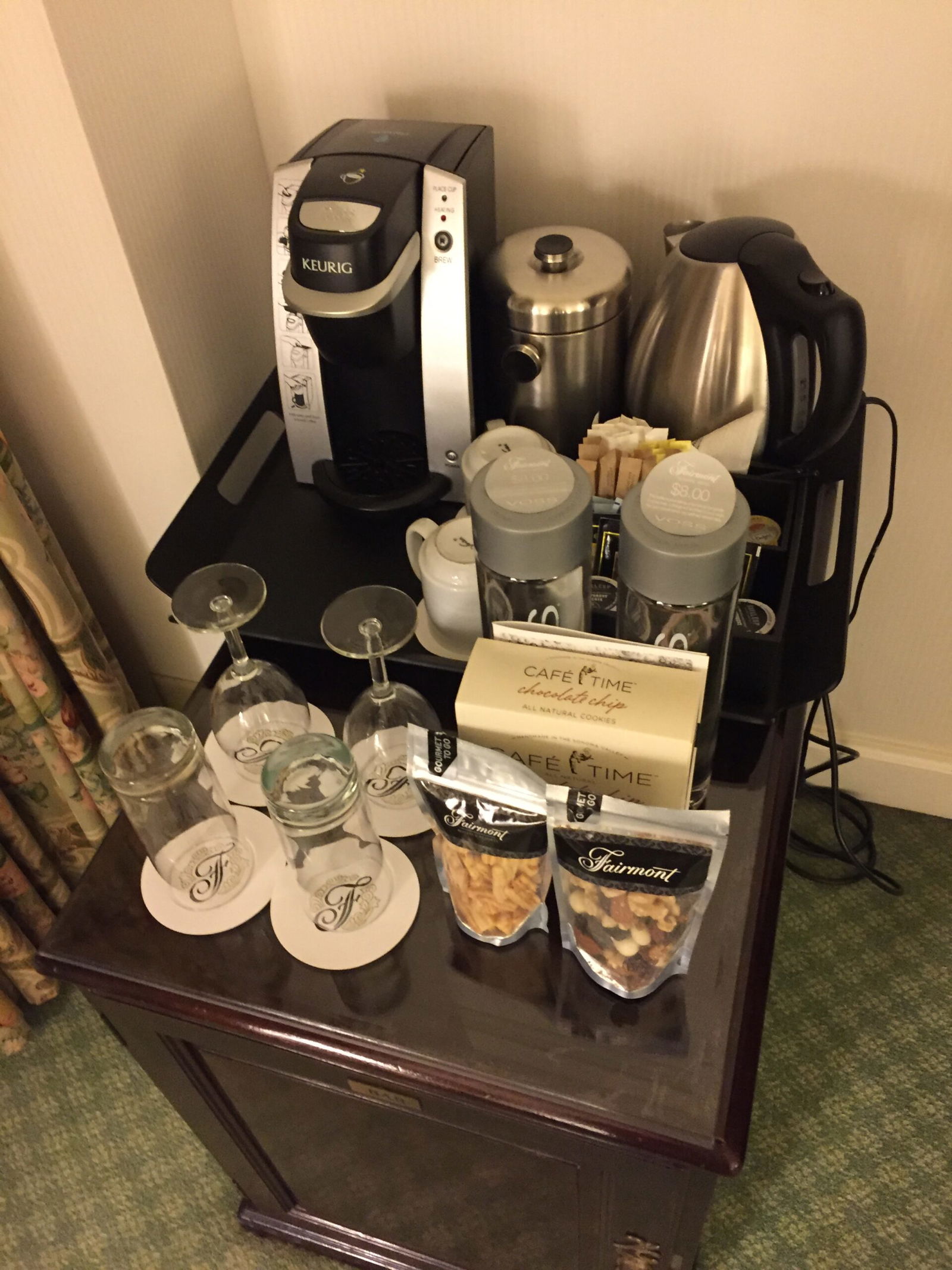 Coffee station and snacks