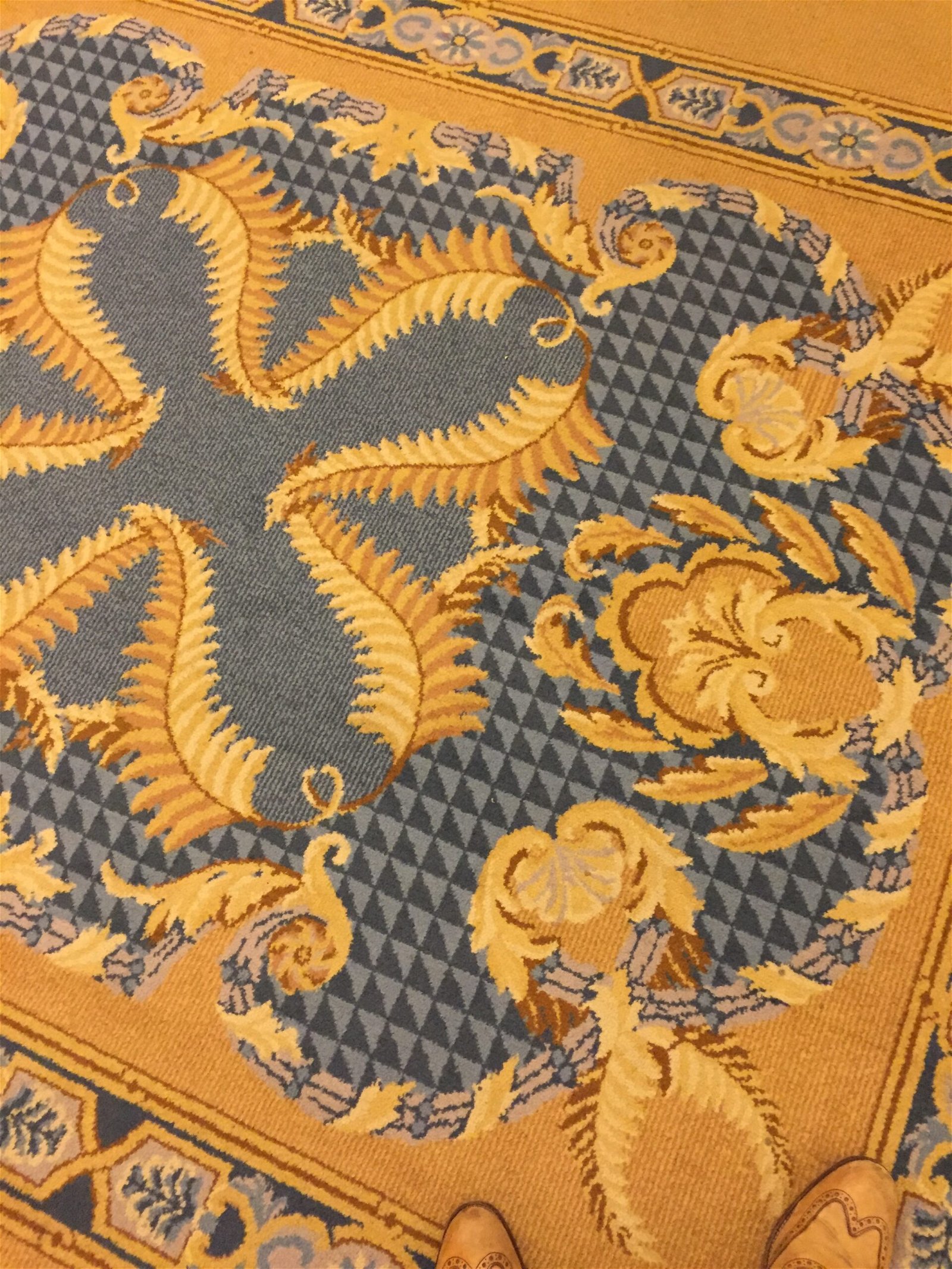 Carpet pattern at the Fairmont Olympic Hotel