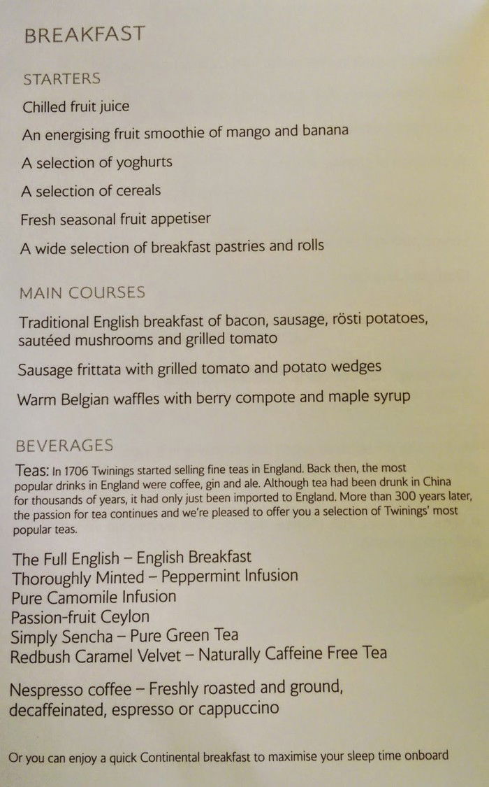 British-Airways-first-class-breakfast-menu