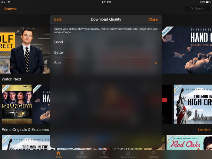 How to download hot sale prime video to ipad